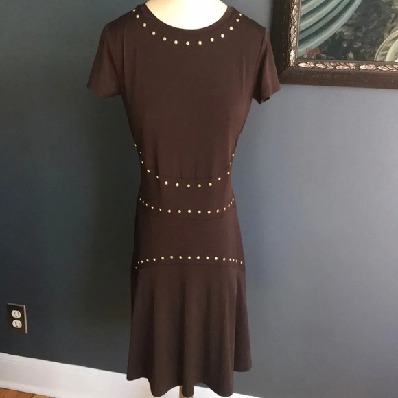 COPY - MICHAEL Michael Kors chocolate studded midi, NWT - Picture 3 of 7